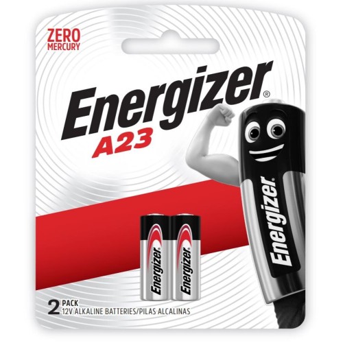 ENERGIZER 12V ALKALINE BATTERY 2 PACK: A23 (MOQ 20)