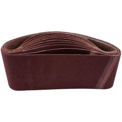 SANDING BELT 75 X 510MM 80 GRIT 10/PACK