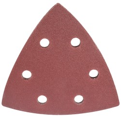 SANDING TRIANGLE SHEET 120GRIT 94X94X94MM 5/PACK W/HOLES HOOK &AMP; LOOP