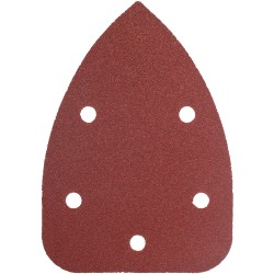 SANDING TRIANGLE 80 GRIT 140 X 140 X 98MM 5/PACK W/H HOOK AND LOOP