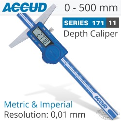 DIG. TUBE THICKNESS CALIPER 500MM 0.05MM ACC. 0.01MM RES. S/STEEL