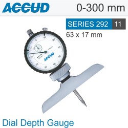 DIAL DEPTH GUAGE 300MM 0.01MM GRAD. 63X 17MM BASE