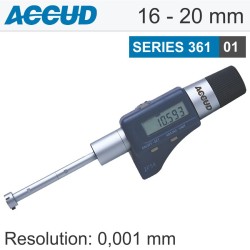 DIG. 3 POINTS INSIDE MICROMETER 16-20MM 0.004MM ACC. 0.001MM RES.