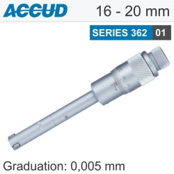 3 POINTS INSIDE MICROMETER 16-20MM 0.004MM ACC. 0.005MM GRAD.