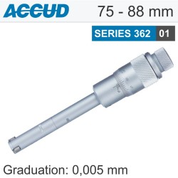 3 POINTS INSIDE MICROMETER 75-88MM 0.005MM ACC. 0.005MM GRAD.