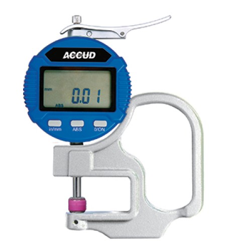 DIG. THICKNESS GAUGE 10MM 0.005MM ACC. 0.001MM RES. CERAMIC ANVIL