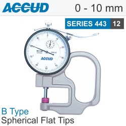 THICKNESS GAUGE 10MM 0.02MM ACC. STEEL ANVIL 0.01MM GRAD.