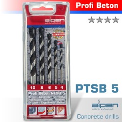 CONCRETE PROFI BETON DRILL BIT 5 PIECE SET 4 5 6 8 10 MM