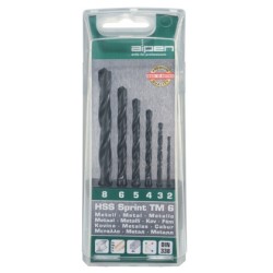 HSS SPRINT DRILL BIT SET 6 PIECE 2 - 8MM