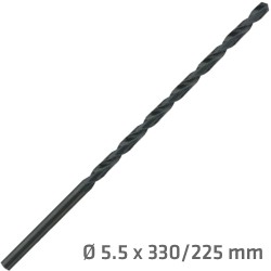 HSS DRILL BIT 5.5MM 330X225MM EXTRA LONG