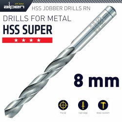 HSS SUPER DRILL BIT 8MM