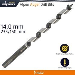 WOOD AUGER DRILL BIT 14 X 235MM