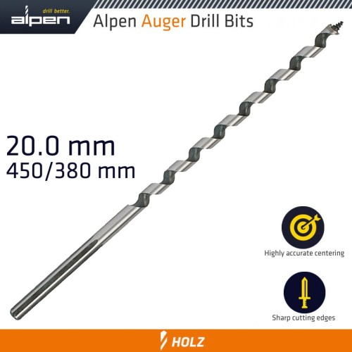 WOOD AUGER DRILL BIT 20 X 450MM