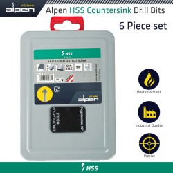 HSS COUNTERSINK SET 90 DIFFERENT PARTITION 6 PCS 6.3 8.3 10.4 16