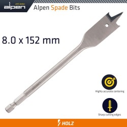 ALPEN SPADE BIT 8MMX152MM