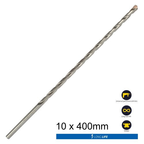 MASONRY DRILL BIT LONG LIFE 10 X 400MM