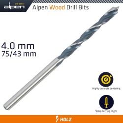 WOOD DRILL BIT 4 X 75MM