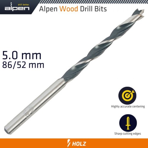 WOOD DRILL BIT 5 X 86MM