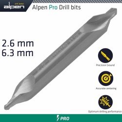 ALPEN SC CENTREDRILL 2.6X6.3