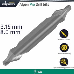 ALPEN SC CENTREDRILL 3.15X8.00