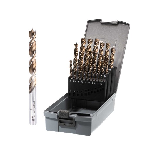 TIMBER TWIST DRILL BIT SET KP25-25 1.0-13.0X0.5MM