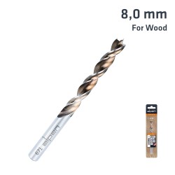 TIMBER TWIST DRILL BIT 8.0MM SLEEVED