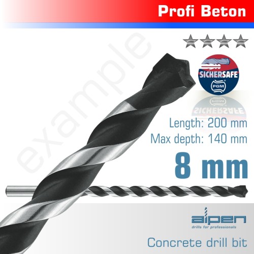 CONCRETE PROFI DRILL BIT 8.0 X 200MM