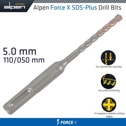 FORCE X 5.0 X 110/050 SDS-PLUS DRILL BIT X4 CUTTING EDGES - BULK