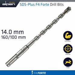 SDS PLUS HAMMER F4 160 X 100 14MM BULK