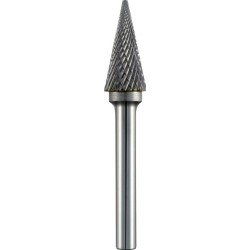 TC ROTARY BURR 12MM CONICAL POINTED NOSE FOR HARD METALS