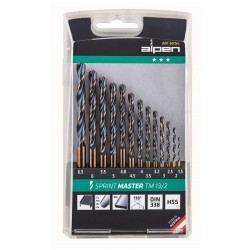 HSS SPRINT MASTER DRILL BIT SET 13 PIECE  1.5-6.5 3.2+4.8 TM13-2