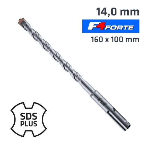 SDS PLUS DRILL HAMMER F4 BIT 160 X 100 14MM