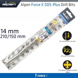 FORCE X 14.0 X 210/150  SDS-PLUS DRILL BIT X4 CUTTING EDGES