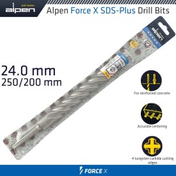 FORCE X 24.0 X 250/200  SDS-PLUS DRILL BIT X4 CUTTING EDGES