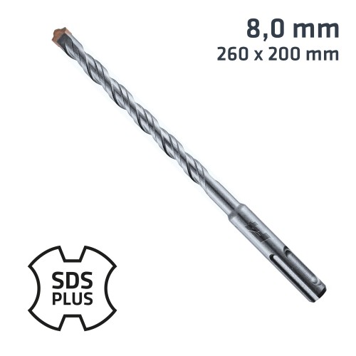 SDS PLUS DRILL BIT 260 X 200 8.0MM