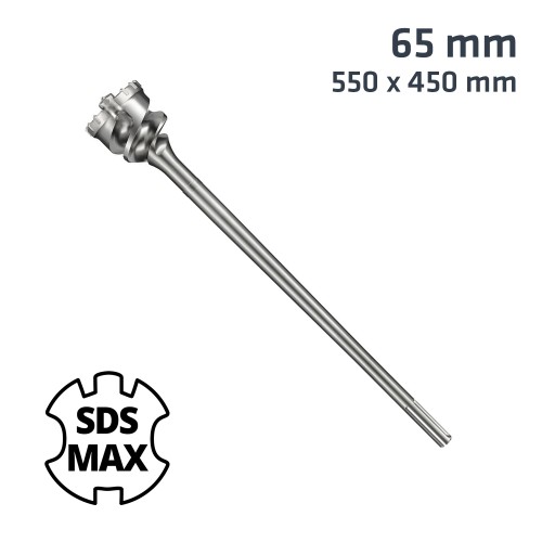 SDS MAX MILL CR 65MM X 550 X 450 DRILL BIT