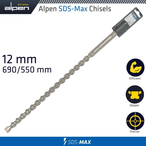 SDS MAX DRILL BIT 690X550 12MM