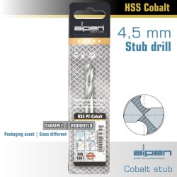 COBALT DRILL BIT SHORT POUCH 4.5MM