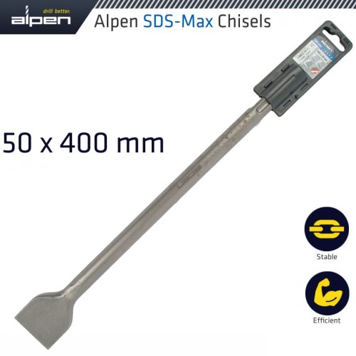 SDS MAX CHISEL WIDE 50X400MM