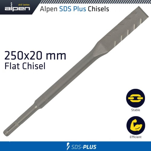 DEMOLISHER PLUS FLAT CHISEL 250X20 SDS-PLUS