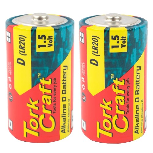 BATTERY D 1.5V 2 PACK LR20 2S SHRINK WRAP ALKALINE (MOQ 48)