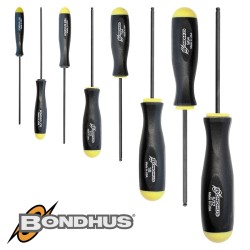 BALL END SCR-DRIVER 8PC SET 0.5-5/32" POUCHED