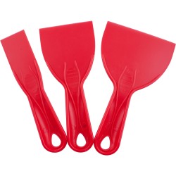 PUTTY KNIFE PLASTIC 3 PIECE SET 38 76 & 100MM 1.5"/3"/4"