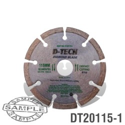 DIAMOND BLADE SEGMENTED STD. 115 X 22.23MM