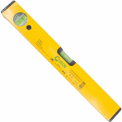 SPIRIT LEVEL BOX 400MM X 1.4MM 2 X VIAL 0.5MM ACCUR. ALUM.