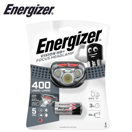 ENERGIZER 400LUM VISION HD PLUS FOCUS HEADLIGHT GREY