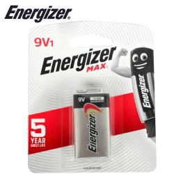 ENERGIZER MAX  9V 1 PACK (MOQ12)