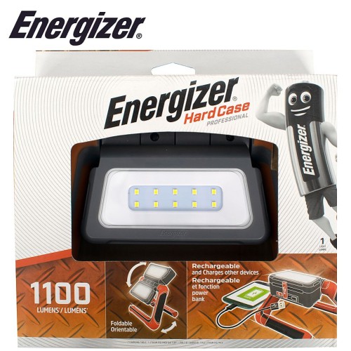 ENERGIZER 1100 LUMENS RECHARGABLE HARDCASE PANEL LIGHT