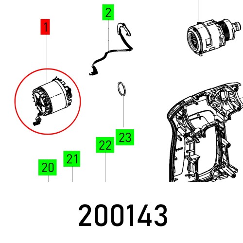 MOTOR  C 18 LI ECM