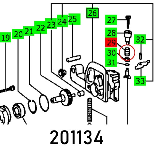 PRESSURE SPRIN GRA-1/4-B